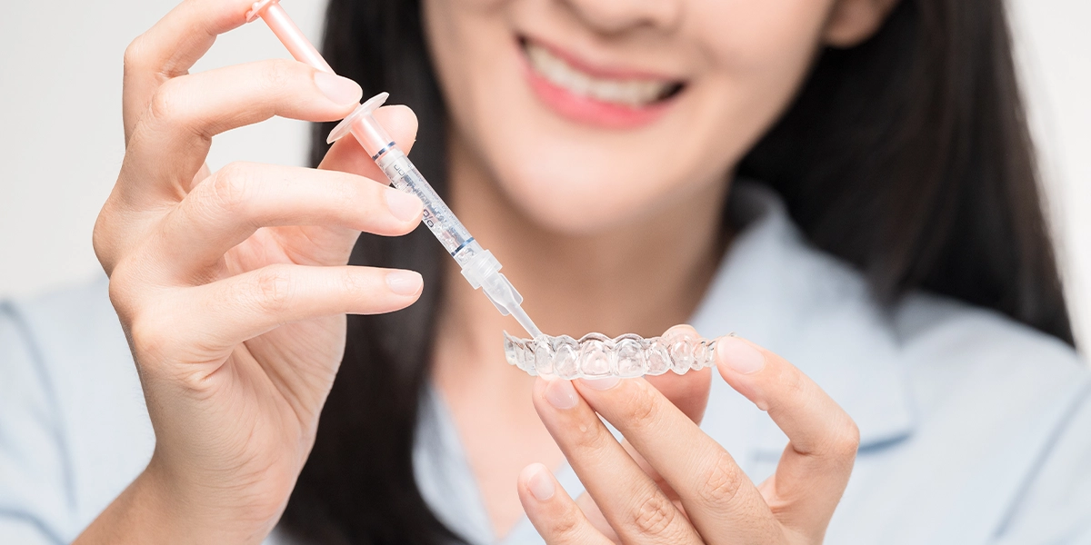 使う直前に混ぜるオパールエッセンスのホワイトニング剤と歯への配慮